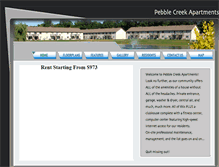 Tablet Screenshot of pebblecreekapt.com